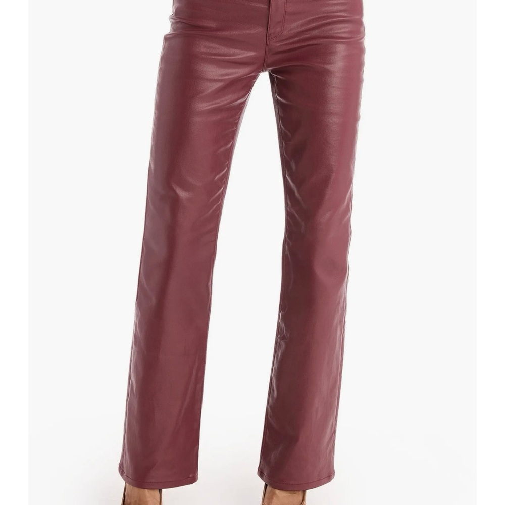 Noli Women's High Rise Maroon Jeans - Picture 5 of 7